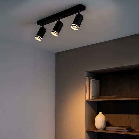 Oprawa Pipe Ring Spot Czarny 3xGU10 Milagro ML2071