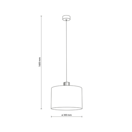 Lampa wisząca abażur 30cm LEN VIGA SHADE SOSNA 1xE27 Tk Lighting 11799