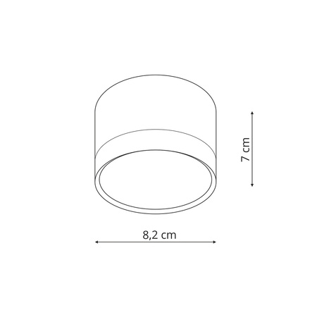Oprawa natynkowa Kendal L biała GX53 Light Prestige LP-6331/1SM L WH