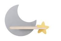 LAMPA MOON KINKIET ŚCIENNY 5W LED IQ KIDS SZARY+ZŁOTY Candellux 21-75574