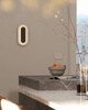 Owalny kinkiet ścienyy z trawertynu LED 3000K Travertino Oval Maxlight W0393