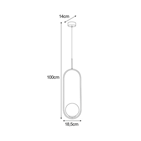 Lampa wisząca PARVA Kaja K-5100