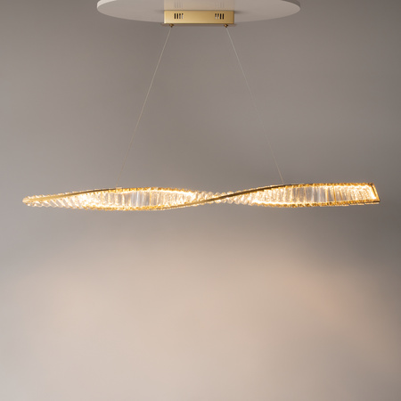 Podłużna lampa wisząca kryształowa 120cm LED 3000K Krone P097PL-L36BS3K Maytoni