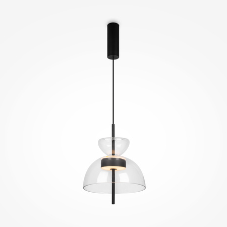 Lampa wisząca szklana przeźroczysty klosz 25cm LED 3000K Bangkok MOD185PL-L6B3K2 Maytoni