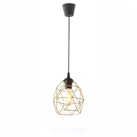GALAXY BLACK/GOLD LAMPA WISZĄCA 1 MAŁA TK Lighting 3456