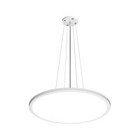 Lampa wisząca płaske koło LED 40cm z białą obramówką Manito Italux PND-72843-400R-32W-WH