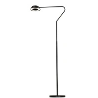 Czarna lampa stojąca Garta na dotyk LED 3000K FL0105-BK Yaskr