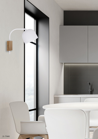 RUPI LAMPA KINKIET 1X40W E27 BIAŁY Candellux 21-75482