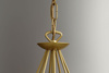 Złota, świecznikowa lampa wisząca glamour BARTEZ Kaja Lighting KZ-3992