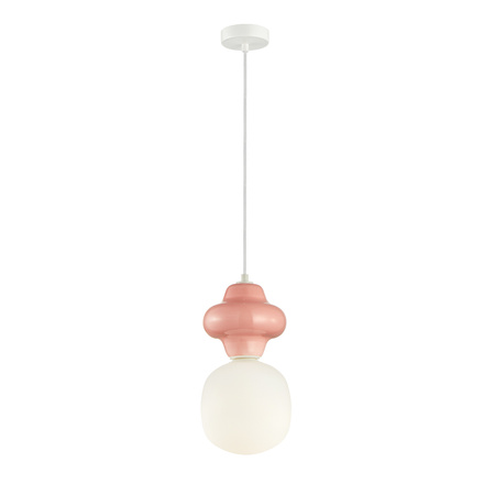 Lampa wisząca ceramiczna różowa 1xE14 Latera Italux PND-94331-1L-PK
