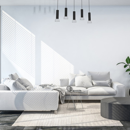 Lampa Wisząca DANTE BLACK/SILVER 5x mini GU10 MLP7361