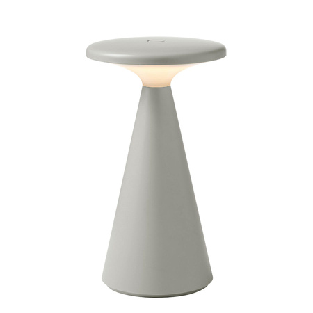 Lampka stołowa szara do domu jak i na stolik zewnętrzny  FUNGHI SZARA IP44 MAXLIGHT T0064 
