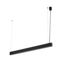 Podłużna lampa wisząca liniowa 120cm wybór barwy światła LUXE BLACK CCT Tk Lighting 18173