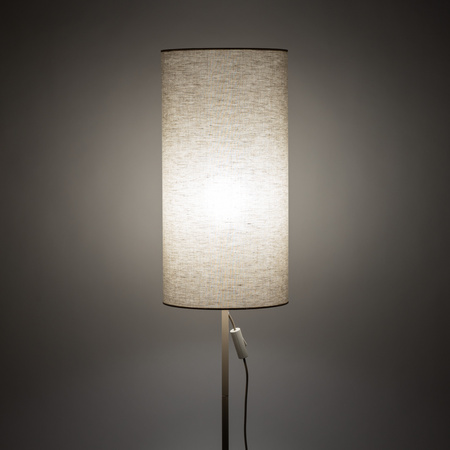 Lampa podłogowa wysokość 133cm pionowy cylindryczny abażur FIENO SABIA 1XE27 Tk Lighting 16196