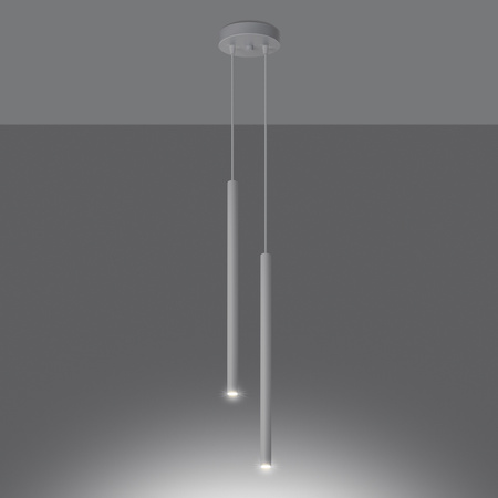 Lampa wisząca PASTELO 2 biała Sollux SL.1303