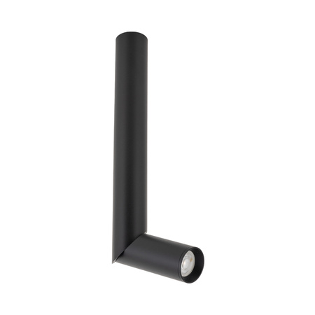 Oprawa sufitowa czarna długa tuba z ruchomą głowicą ELARIS BLACK M 1xGU10 MINI MR11 Tk Lighting 11255