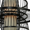 Rattanowa lampa wisząca Astra czarna 1xE27 Light Prestige LP-3110/1P BK