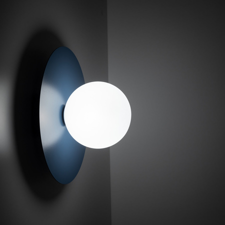 Kinkiet okragły z białą szklaną kulą PIXI NAVY 1xG9 Tk Lighting 11428