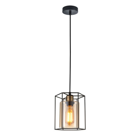 Lampa wisząca KALULA Italux PND-78901-1-BK+AMB