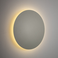 Kinkiet LED metalowe koło 35cm w kolorze szałwiowym podświetlające ściane RING LED L 3000K Nowodvorski 12661