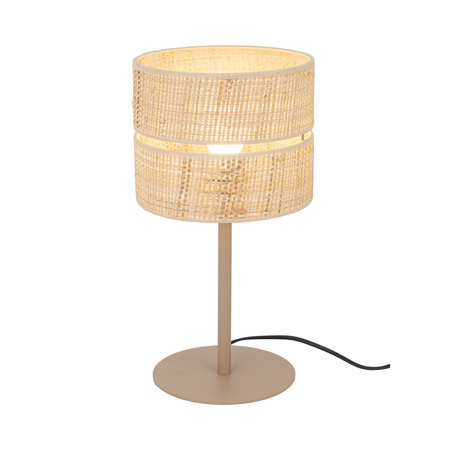 Lampka nocna z abażurem z rafii w stylu boho CALMA 1XE27 Tk Lighting 16178