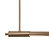 Lampa wisząca liniowa w kolorze szczotkowanej miedzi LED 3000K Maxlight P0659D Flusore