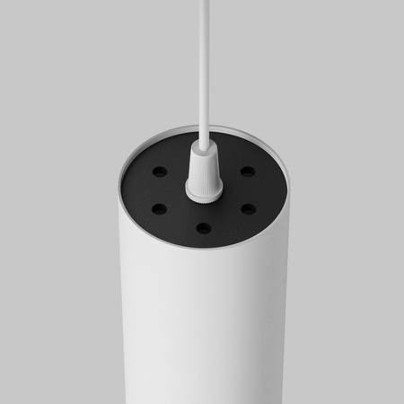 Lampa wisząca biała tuba Focus LED 4000K Maytoni P072PL-L12W4K-1