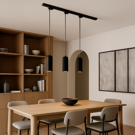 Oprawa Pipe Track Zwis Czarny 1xGU10 3-obwodowy Milagro ML2064