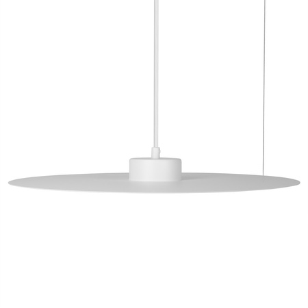 Lampa wisząca metalowy talerz w kolorze białym z regulacją kąta zawieszenia PIATTO 1xGX53 fi 45cm Milagro MLP2912