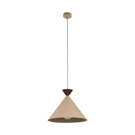 Lampa wisząca metalowa o średnicy 33cm MATTEO SABIA BROWN L 1xE27 Tk Lighting 11001