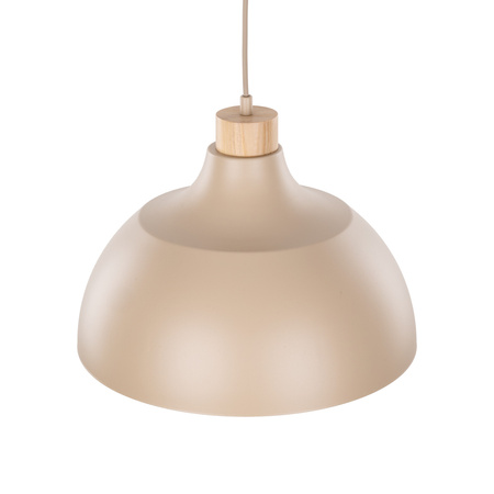 Loftowa lampa wisząca metalowa w kolorze beżowym 34cm CAP SABIA 1xE27 Tk Lighting 10656
