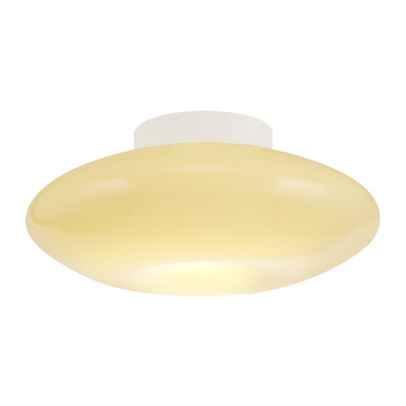 Szklana lampa sufitowa beżowe szkło o średnicy 40cm Robin Beige 14W LED Milagro ML2807