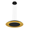 Lampa wisząca Piattino Czarny Złoty 30W LED 3000K-4000k-6000K Milagro ML1815