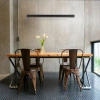 Lampa wisząca liniowa 120cm z punktowymi źródłami światła Sigi I LED czarna PL0126-BK Yaskr