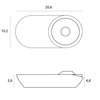 LAMPA SUFITOWA natynkowa LED VECTOR 10W BIAŁA MAXLIGHT C0267