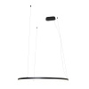 Lampa wisząca czarny pierścień o średnicy 80cm IP44 Maxlight P0658 Visual Hor 30W