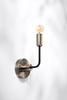Saga lampa kinkiet patyna+matowy czarny 1x40w e14 Candellux 21-01313
