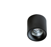 Czarna tuba natynkowa średnica 11,5cm MANE LED 3000K 30W BK AZZARDO AZ4156