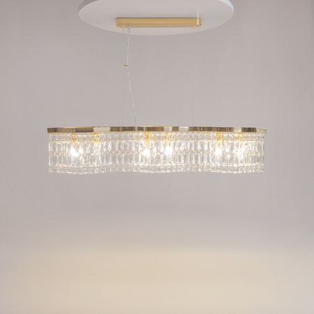 Lampa wisząca kryształowa złota DUNE Maytoni DIA005PL-06G