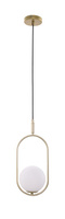 CORDEL LAMPA WISZĄCA 1X28W G9 MOSIĄDZ Candellux 31-73457