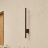 Brązowy, smukły kinkiet elewacyjny LED 60cm BARI RUST Kaja Lighting K-8242