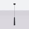 Lampa wisząca PRYSM 1 czarna Sollux SL.1400