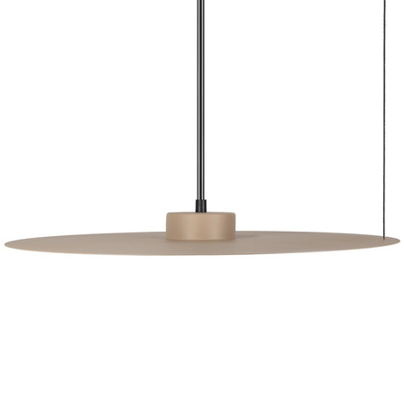 Lampa wisząca geometryczny metalowy cienki dysk w kolorze taupe z regulacją kąta zawieszenia PIATTO 1xGX53 fi 450mm Milagro MLP2914