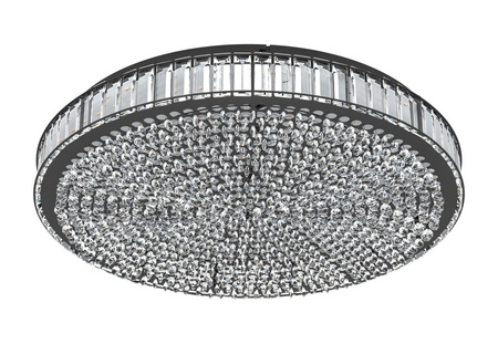 Lampa sufitowa czarna BALPARDA LED 60,5cm Eglo 390249 funkcja ściemniania