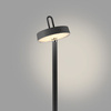 Czarna lampa podłogowa akumulatorowa ładowana na USB także na zewnątrz IP44 AMAG Just Light 19311-18