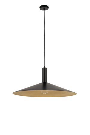 Lampa wisząca CAPRI M 70cm 1xE27 czarny/złoty Sigma 41011