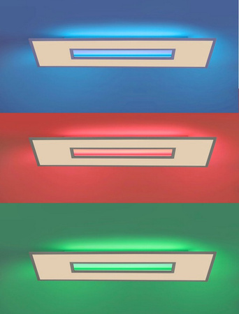 Lampa sufitowa RECESS LED RGB Leuchten Direkt 11646-16 sterowana pilotem