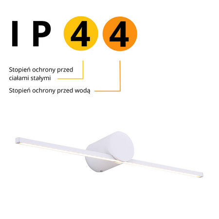 Kinkiet Modern Slim 60 cm biały LED 3000K Light Prestige LP-777/1W L WH