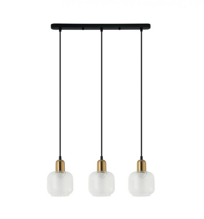 Lampa wisząca LAMEZIA Italux PND-67594-3-BRO+CL