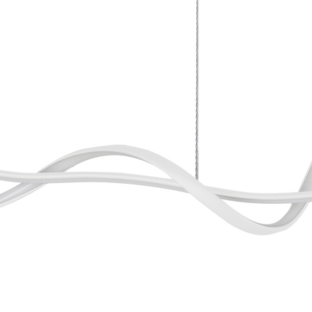 Lampa wisząca biała fala LED 3 barwy światła Mila Italux PND-23523A-WH